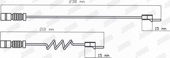 Jurid 587004 - Indikators, Bremžu uzliku nodilums www.autospares.lv