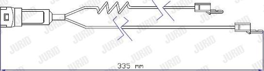 Jurid 587003 - Indikators, Bremžu uzliku nodilums www.autospares.lv