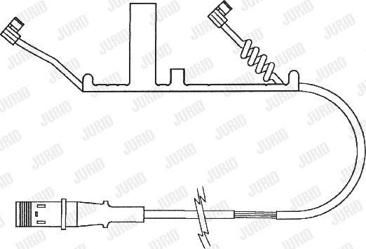 Jurid 587021 - Indikators, Bremžu uzliku nodilums www.autospares.lv