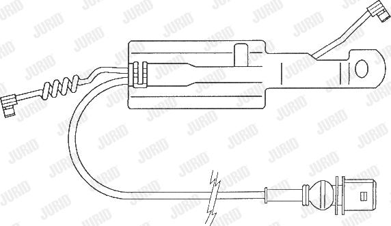 Jurid 587034 - Indikators, Bremžu uzliku nodilums www.autospares.lv