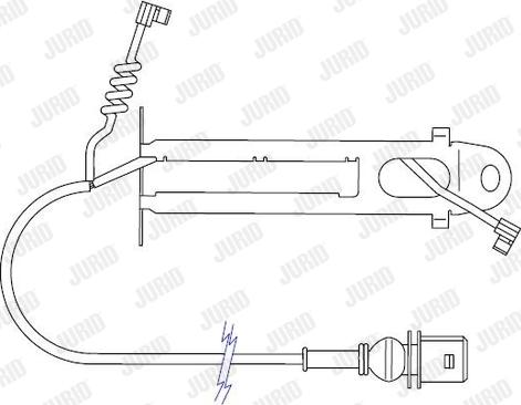 Jurid 587033 - Indikators, Bremžu uzliku nodilums www.autospares.lv