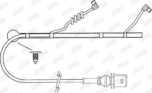 Jurid 587032 - Indikators, Bremžu uzliku nodilums www.autospares.lv