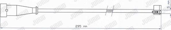 Jurid 587024 - Warning Contact, brake pad wear www.autospares.lv