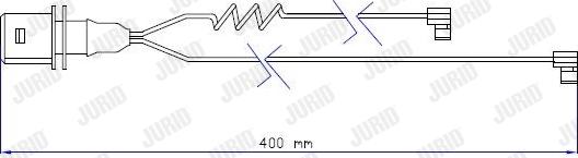 Jurid 587026 - Indikators, Bremžu uzliku nodilums www.autospares.lv