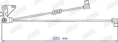 Jurid 587028 - Indikators, Bremžu uzliku nodilums www.autospares.lv