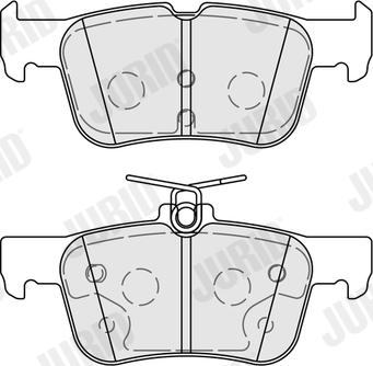 Jurid 574091J - Bremžu uzliku kompl., Disku bremzes www.autospares.lv