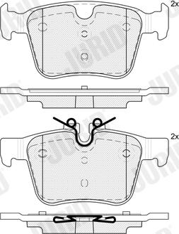 Jurid 574097J - Bremžu uzliku kompl., Disku bremzes www.autospares.lv