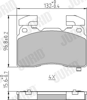 Jurid 574007J - Bremžu uzliku kompl., Disku bremzes www.autospares.lv