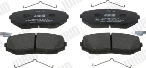 Jurid 574031J - Brake Pad Set, disc brake www.autospares.lv