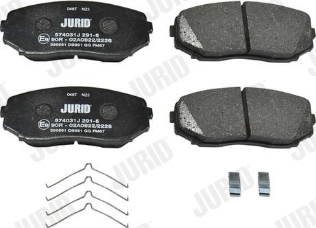 Jurid 574031J - Brake Pad Set, disc brake www.autospares.lv