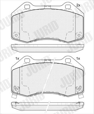 Jurid 574124J - Bremžu uzliku kompl., Disku bremzes www.autospares.lv