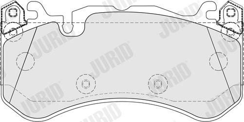 Jurid 574123J - Bremžu uzliku kompl., Disku bremzes www.autospares.lv