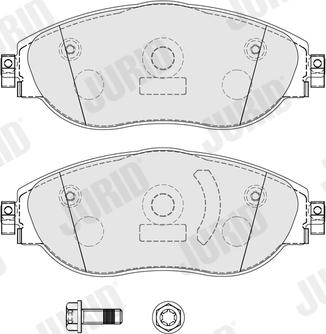 Jurid 574122J - Bremžu uzliku kompl., Disku bremzes autospares.lv