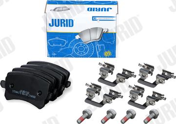 Jurid 575044J-D - Bremžu uzliku kompl., Disku bremzes www.autospares.lv