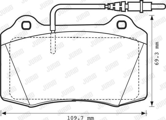 Jurid 571999J - Bremžu uzliku kompl., Disku bremzes www.autospares.lv