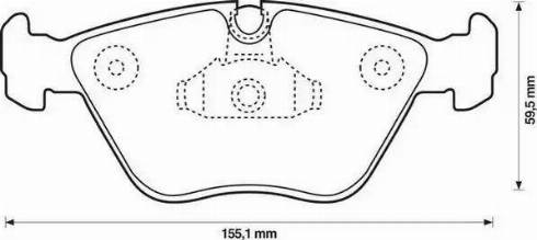 Jurid 571994J-AS - Тормозные колодки, дисковые, комплект www.autospares.lv