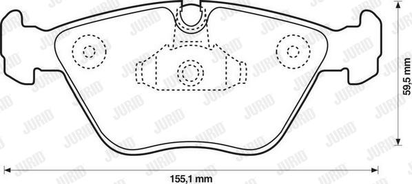 Jurid 571994J - Bremžu uzliku kompl., Disku bremzes www.autospares.lv