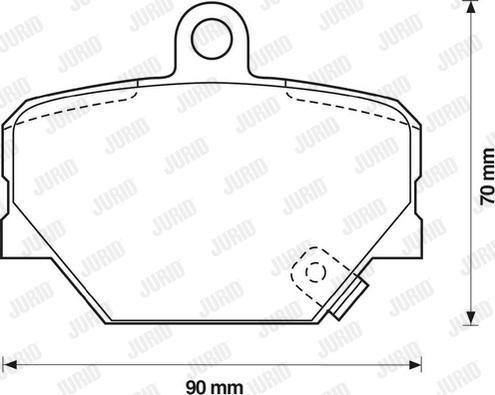 Jurid 571995JC - Тормозные колодки, дисковые, комплект www.autospares.lv