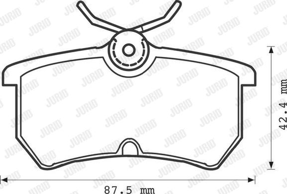 Jurid 571998J - Bremžu uzliku kompl., Disku bremzes www.autospares.lv