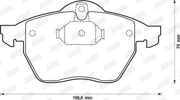 Jurid 571997JC - Brake Pad Set, disc brake www.autospares.lv