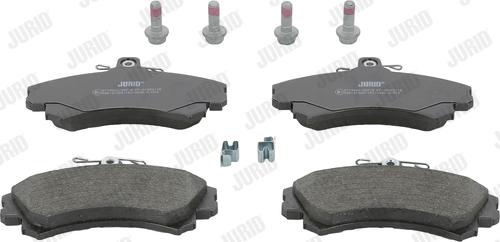 Jurid 571940J - Тормозные колодки, дисковые, комплект www.autospares.lv