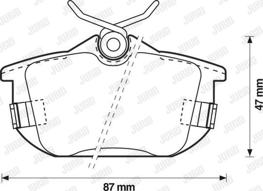 Jurid 571941J - Bremžu uzliku kompl., Disku bremzes www.autospares.lv