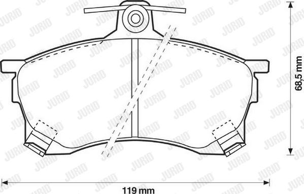 Jurid 571942J - Brake Pad Set, disc brake www.autospares.lv