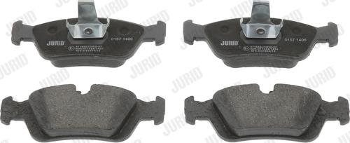 Jurid 571959J - Тормозные колодки, дисковые, комплект www.autospares.lv