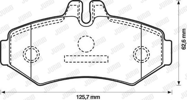 Jurid 571950J - Bremžu uzliku kompl., Disku bremzes www.autospares.lv