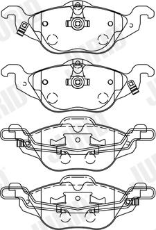 Jurid 571968J - Тормозные колодки, дисковые, комплект www.autospares.lv