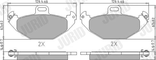 Jurid 571963J - Brake Pad Set, disc brake www.autospares.lv