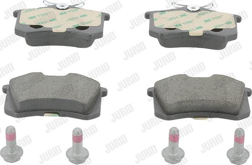 Jurid 571906J - Тормозные колодки, дисковые, комплект www.autospares.lv