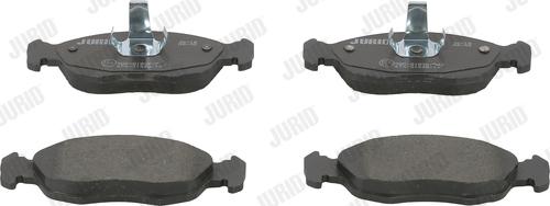 Jurid 571902J - Тормозные колодки, дисковые, комплект www.autospares.lv