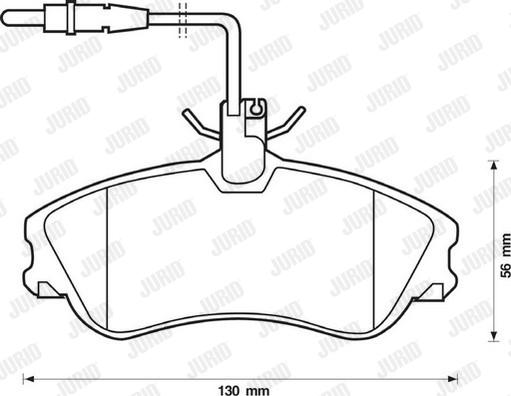 Jurid 571919D - Brake Pad Set, disc brake www.autospares.lv