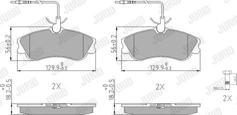 Jurid 571919J - Brake Pad Set, disc brake www.autospares.lv