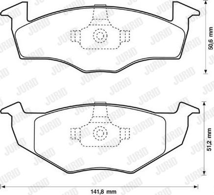 Jurid 571915D - Brake Pad Set, disc brake www.autospares.lv