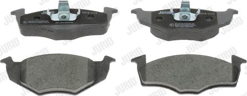 Jurid 571915J - Тормозные колодки, дисковые, комплект www.autospares.lv