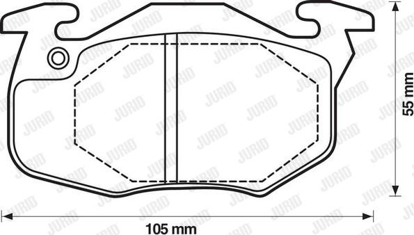 Jurid 571911D - Тормозные колодки, дисковые, комплект www.autospares.lv