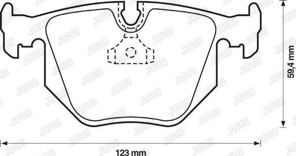 Jurid 571918J-AS - Bremžu uzliku kompl., Disku bremzes autospares.lv