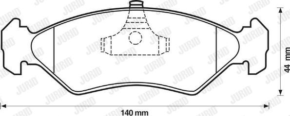 Jurid 571913J - Bremžu uzliku kompl., Disku bremzes www.autospares.lv