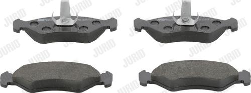 Jurid 571913J - Тормозные колодки, дисковые, комплект www.autospares.lv