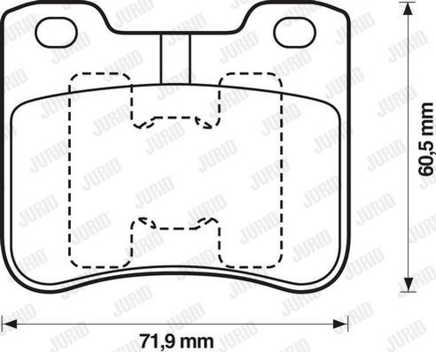 Jurid 571912D - Bremžu uzliku kompl., Disku bremzes www.autospares.lv