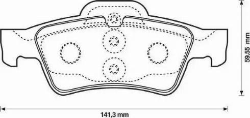 Jurid 571989J-AS - Тормозные колодки, дисковые, комплект www.autospares.lv