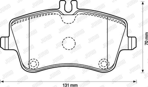 Jurid 571986J - Bremžu uzliku kompl., Disku bremzes www.autospares.lv