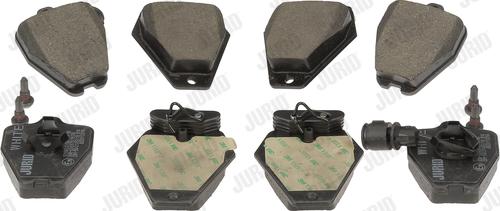 Jurid 571983JC - Тормозные колодки, дисковые, комплект www.autospares.lv