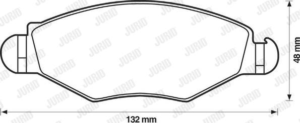 Jurid 571930J - Тормозные колодки, дисковые, комплект www.autospares.lv