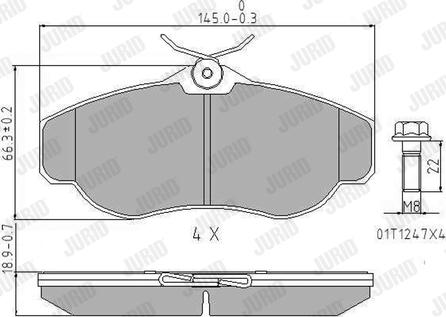 Jurid 571937J - Brake Pad Set, disc brake www.autospares.lv