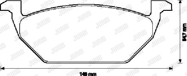 Jurid 571929J - Тормозные колодки, дисковые, комплект www.autospares.lv