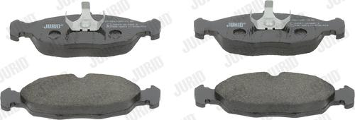 Jurid 571924J - Тормозные колодки, дисковые, комплект www.autospares.lv