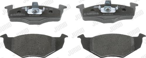 Jurid 571923J - Тормозные колодки, дисковые, комплект www.autospares.lv